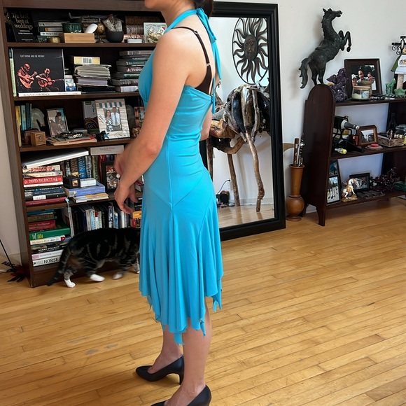 Blue teal dress - Picture 2 of 5